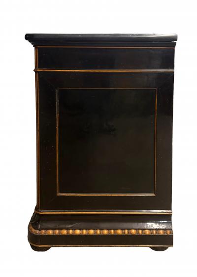 Louis Philippe Ebonized And Maple Commode