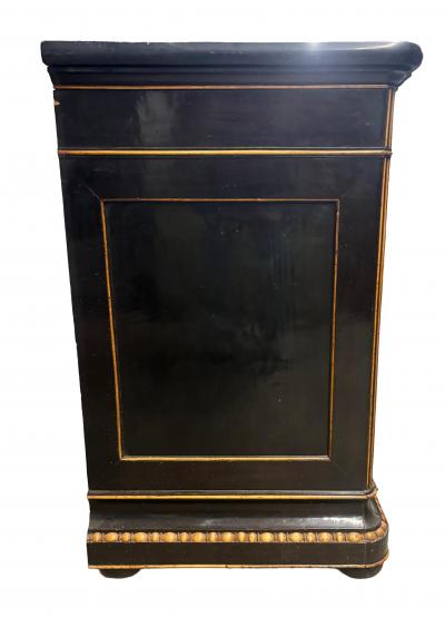Louis Philippe Ebonized And Maple Commode