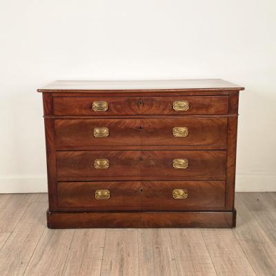 Louis Philippe Mahogany Chest France circa 1840