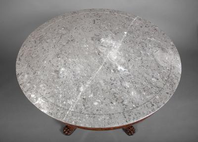 Louis Philippe Marble Top Center Table