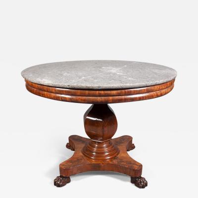 Louis Philippe Marble Top Center Table