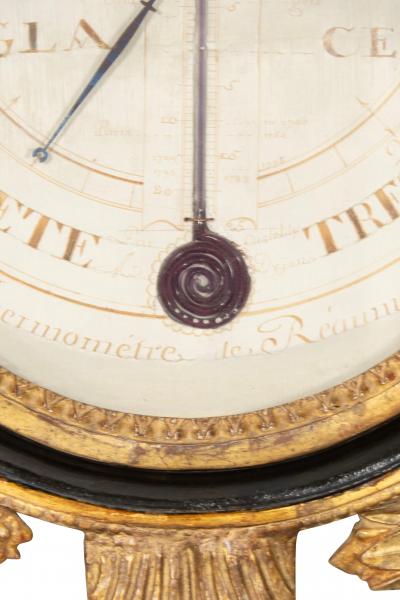 Louis Phillippe Giltwood And Ebonized Barometer