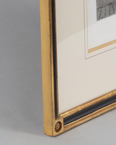 Louis Pierre Baltard Set Four Engravings of the Entrances to the Louvre by Louis Pierre Baltard