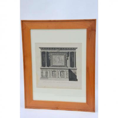 Louis Pierre Baltard Set of Three Architectural Prints by Louis Pierre Baltard de la Fresque