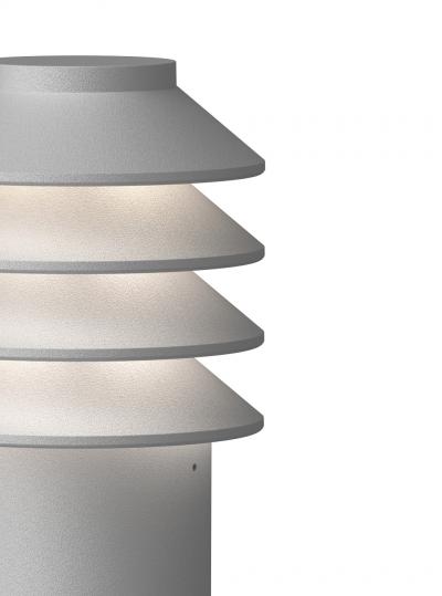 Louis Poulsen Bysted Garden Long Outdoor Bollard Light for Louis Poulsen