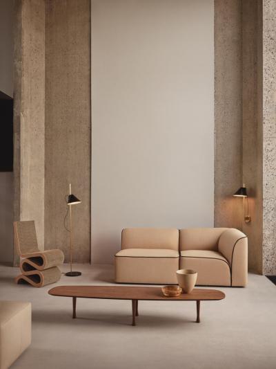 Louis Poulsen GamFratesi Brass and Marble Yuh Table Lamp for Louis Poulsen in White or Black