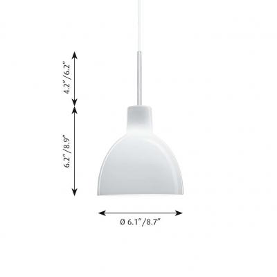 Louis Poulsen Louis Poulsen Toldbod Opaline Glass Pendant