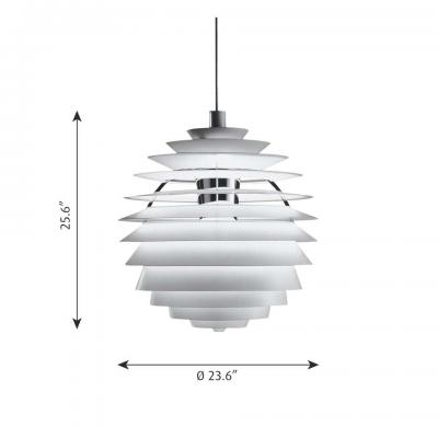 Louis Poulsen Monumental Poul Henningsen PH Louvre Suspension Lamp for Louis Poulsen