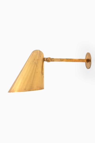 Louis Poulsen Pair of Louis Poulsen Brass Wall Lamps 1950s