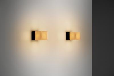 Louis Poulsen Pair of Model Kubuarmatur 38117 Wall Lamps for Louis Poulsen Denmark 1960s