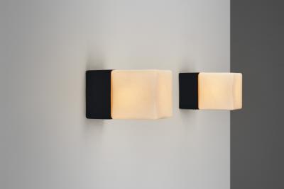 Louis Poulsen Pair of Model Kubuarmatur 38117 Wall Lamps for Louis Poulsen Denmark 1960s