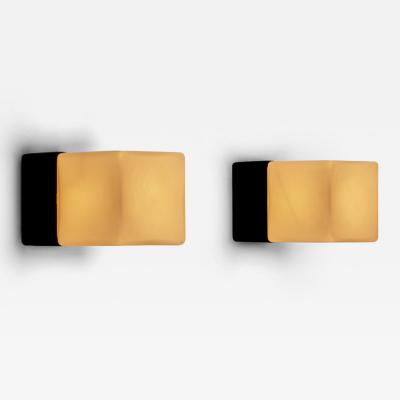 Louis Poulsen Pair of Model Kubuarmatur 38117 Wall Lamps for Louis Poulsen Denmark 1960s