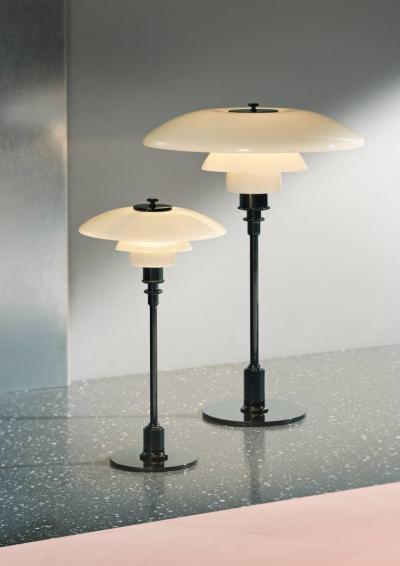 Louis Poulsen Poul Henningsen Brass and Glass PH 3 1 2 2 1 2 Table Lamp for Louis Poulsen