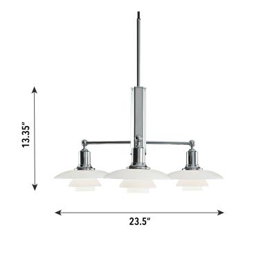 Louis Poulsen Poul Henningsen PH 2 1 Stem Fitting Chandelier for Louis Poulsen