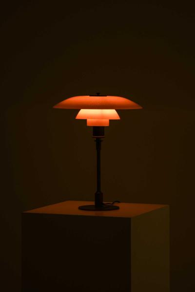 Louis Poulsen Poul Henningsen PH 4 3 Table Lamp in Brass and Glass by Louis Poulsen 1927 1928