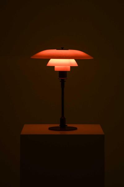 Louis Poulsen Poul Henningsen PH 4 3 Table Lamp in Brass and Glass by Louis Poulsen 1927 1928