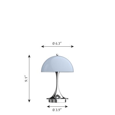 Louis Poulsen Verner Panton Panthella 320 Table Lamp for Louis Poulsen in Gray