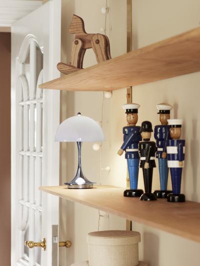 Louis Poulsen Verner Panton Panthella 320 Table Lamp for Louis Poulsen in Gray