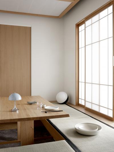 Louis Poulsen Verner Panton Panthella 320 Table Lamp for Louis Poulsen in Gray