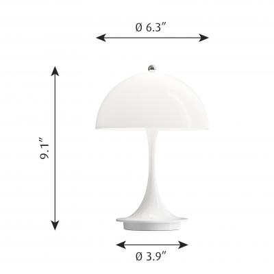 Louis Poulsen Verner Panton Panthella Portable Table Lamp for Louis Poulsen