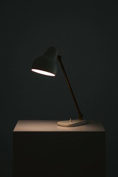 Louis Poulsen Vilhelm Lauritzen Table Lamp in Brass and Lacquer by Louis Poulsen 1950s