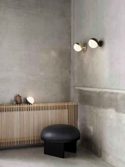 Louis Poulsen Vilhelm Lauritzen VL Studio Brass and Glass Wall Lamp for Louis Poulsen
