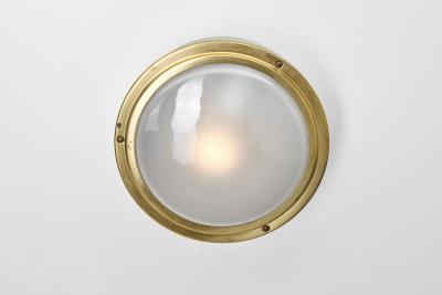 Louis Poulsen Waggon Aluminium and Brass Wall Lamps for Louis Poulsen Denmark circa 1970s