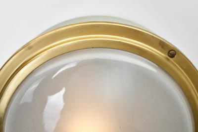 Louis Poulsen Waggon Aluminium and Brass Wall Lamps for Louis Poulsen Denmark circa 1970s