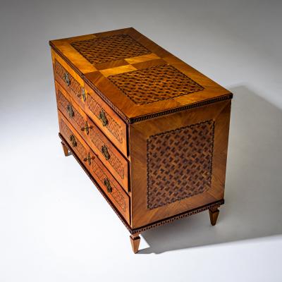 Louis Seize Marquetry Chest of Drawers late 18th Century