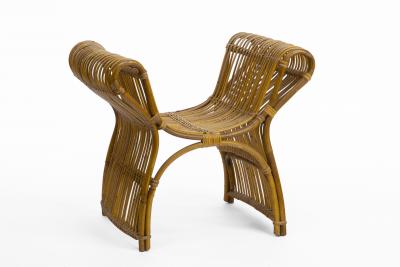 Louis Sognot louis sognot attributed superb rattan throne shaped bench