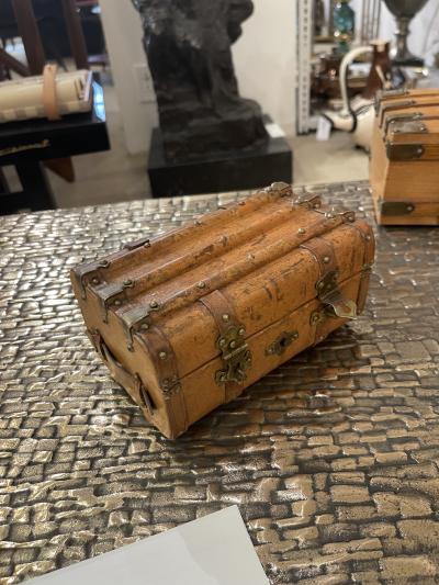 Louis Vuitton 1900s Decorative trunk box in the style of Louis Vuitton