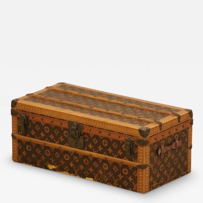 Louis Vuitton - 1930s Louis Vuitton Monogram Flower Trunk Malle