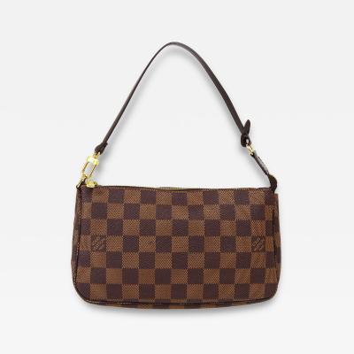 Louis Vuitton Louis Vuitton Damier Ebene Monogram Coated Canvas Pochette