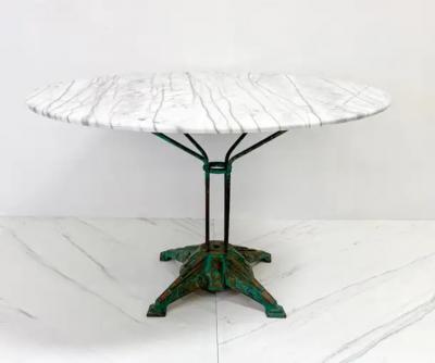 Louis Vuitton Louis Vuitton Iron and Marble Dining or Center Table 1930s