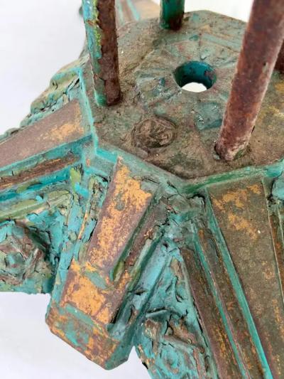 Louis Vuitton Louis Vuitton Iron and Marble Dining or Center Table 1930s