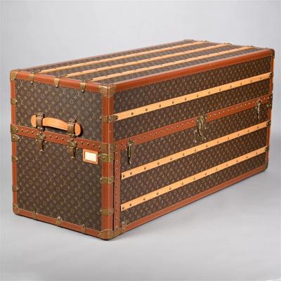 Louis Vuitton Louis Vuitton Large Steamer Trunk Monogram Canvas Leather Special Order