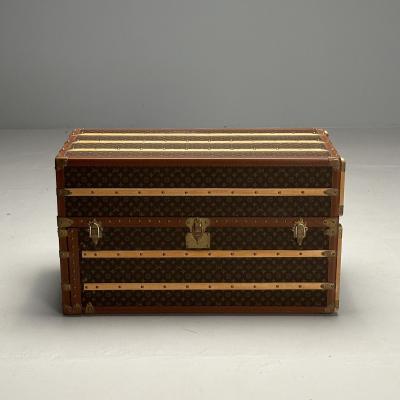 Louis Vuitton Louis Vuitton Steamer Trunk Monogram Canvas Leather Special Order