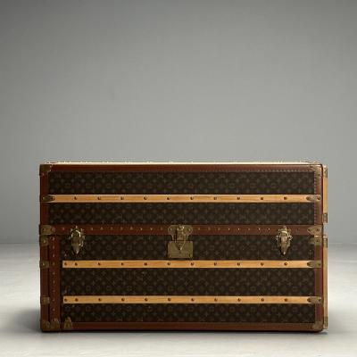 Louis Vuitton Louis Vuitton Steamer Trunk Monogram Canvas Leather Special Order