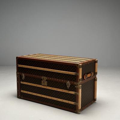 Louis Vuitton Louis Vuitton Steamer Trunk Monogram Canvas Leather Special Order