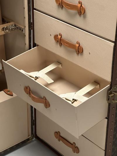 Louis Vuitton Louis Vuitton Steamer Trunk Monogram Canvas Leather Special Order