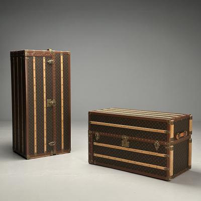 Louis Vuitton Louis Vuitton Steamer Trunk Monogram Canvas Leather Special Order