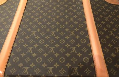 Louis Vuitton Pair Louis Vuitton Luggage End Tables Nightstands custom bases Rare