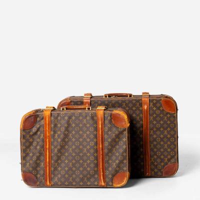 Louis Vuitton Vintage Louis Vuitton Monogram Canvas Suitcases Set of Two with Original Saks
