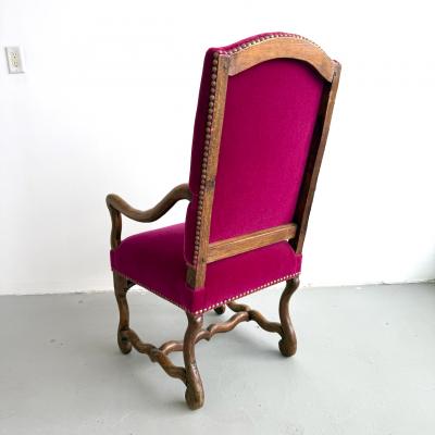Louis XIII Style Pair of Os de Mouton Arm Chairs 1890s 