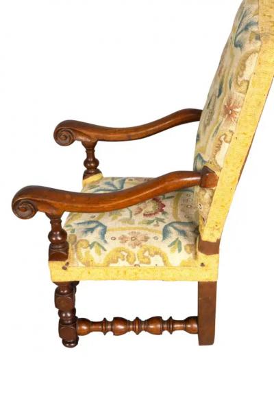 Louis XIII Walnut Miniature Armchair