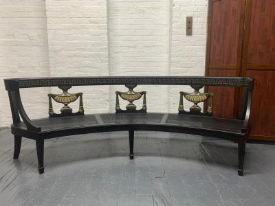 Louis XIV Style Curved Bench
