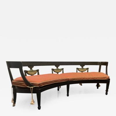 Louis XIV Style Curved Bench