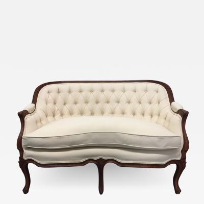 Louis XIV Style Walnut Loveseat