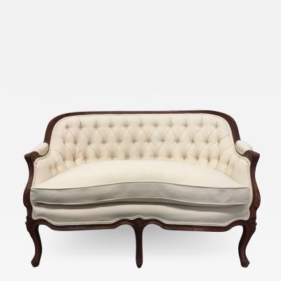 French louis xv walnut loveseat