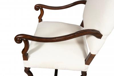Louis XIV Walnut Os De Mouton Armchair